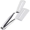 Pinzas para Bistec de Acero Inoxidable 304 Pinzas para Pan Certificadas Fcm Espátula para Pizza Pinzas Pinzas para Carne de Barbacoa Transfronterizo
