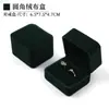 Caja para Anillo de Tela de Terciopelo de 15 Colores Propuesta Caja de Regalo para Anillo Dorado Caja de Regalo Exquisita Caja de Empaque para Anillo Doble de Pareja