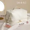 Bolsa de Cosméticos de PU Transfronteriza para Mujer, Bolsa de Lavado Portátil, Gran Capacidad, Viaje, Lujo Ligero, Bolsa de Gama Alta