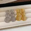 Pendientes Largos Colgantes Redondos Plisados Huecos de Aguja de Plata Moda Exagerada Europea y Americana Pendientes de Personalidad Pendientes Ligeros de Lujo de Gama Alta para Mujer