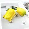 Cabeza de flor de tulipán de estilo europeo, corona hecha a mano, tocado, accesorios para decoración de fotografía del hogar, flores falsas, pequeños adornos