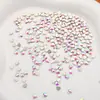Broca de Unha Plana Colorida AB com Diamante Moldado Venda Quente Transfronteiriça Broca Mista Diamante Flash Olho de Cavalo Gota d'Água Joia de Unha