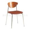 Luz de casa retro nórdica luxo simples madeira maciça apartamento pequeno pássaro voando Cadeira Pousada Café loja cadeira com encosto de aço inoxidável