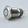 Leniu 16mm cabeça alta anel de travamento automático LED com luz interruptor à prova d'água botão de travamento automático de reset