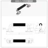 Manija Plegable de Acero Inoxidable con Agarre de Goma, Manija de Posicionamiento Plegable de 90 Grados, Manija Antideslizante de Alta Resistencia