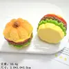Acessórios de Resina de Abóbora de Hambúrguer Tridimensional de Camada Dupla Cola de Creme DIY Grampo de Cabelo Faixa de Cabeça Chaveiro Pingente Flor de Sapato Decoração