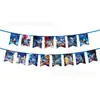 Decoración de Cumpleaños Temática de Sonic Suministros para el Lugar Set de Banderines Globo de Látex Pastel de Cumpleaños Inserto Grande Inserto Pequeño
