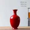 Vaso de Cerâmica Vermelho Chinês Retrô Zen Decoração de Casa Festivo Casamento Casa Nova Decoração de Ano Novo Floricultura Flor