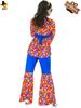 Traje de Roupas Hippie para Mulheres Adultas 60S Disco Carnaval Apresentação de Palco Roupas Femininas