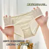 Calcinhas Macias Charmosas e Sexy para Mulheres, Estilo Algodão com Renda, Forro Respirável de Algodão, Cintura Média, Calcinhas Triângulo Simples para Meninas