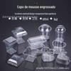 Copo de Mousse Transparente Descartável Copo de Pudim Copo de Farelo de Madeira Copo de Geléia Copo de Sobremesa Copo de Bolo de Tiramisu de Plástico Rígido