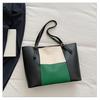 Nova Bolsa Feminina 2025, Combinação de Cores Estilosa, Retrô, Simples e Atmosférica, Para o Trabalho, Casual, Bolsa de Ombro/Mão Tote de Grande Capacidade