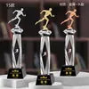Trofeo de Cristal Personalizado y Medalla para Carrera de Relevos, Juegos Deportivos, Maratón y Campeonato de Carrera de Larga Distancia