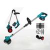 Cortacésped Eléctrico de Litio Plegable al por Mayor Cortacésped Hogar Jardín Césped Eléctrico de Mano Multifunción Rueda Auxiliar