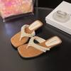 Nuevas Sandalias de Cuero Suave con Punta Cuadrada Estilo Verano 2025, Pantuflas de Tacón Gatito, Chanclas Versátiles de Tacón de Aguja para Mujer