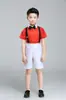 Disfraz de Tirantes para Niños Disfraz de Anfitrión Pequeño para Niños Disfraz de Coro Grande para Escuela Primaria y Secundaria Vestido de Padrino de Boda