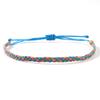 Pulsera tejida de cera tribal étnica de cuatro colores, pulsera de cuerda de color segura y ajustable, pulsera de transferencia transfronteriza, regalos