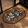 Tapete de Chão Super Absorvente para Banheiro Antigo Tapete de Pé de Lama Diatomácea para Porta de Banheiro Tapete Antiderrapante de Secagem Rápida