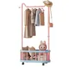 Perchero Móvil Dopamine para el Hogar, de Pie con Ruedas, Perchero, Cesta de Almacenamiento para Dormitorio, Secador de Ropa Simple, Una Pieza