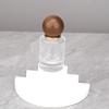 F080E Frasco Dispensador de Perfume 30ml Elegante Portátil 50ml Grande Capacidade Reposição Frasco Vazio Nogueira