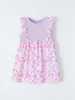 26 Vestido de Encaje sin Mangas Estilo Princesa Floral de Moda Europea y Americana para Niñas Vestido Infantil Transfronterizo de Verano