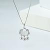 Collar con candado de larga duración en plata esterlina s925 para mujer, estilo retro tailandés, con cascabel de Ruyi, estilo étnico literario, venta al por mayor