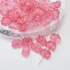 Nuevo Estilo Chino Aproximadamente 10*14mm Vidrio Imitación Jade Agujero Recto Estéreo Flor de Loto DIY Cadena de Teléfono Móvil con Cuentas Accesorios Colgantes para Coche