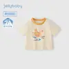 [Preço de Liquidação] Camiseta Fina de Verão 2026 com Gola Redonda e Manga Curta para Meninos Pequenos, Body de Bebê, Roupa de Verão Fresca para Crianças