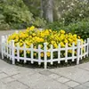 Valla de plástico PVC resistente a la corrosión e impermeable para patio, jardín, paisajismo, aislamiento y cercado de patios pequeños al aire libre