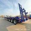 Transporte de Mercadorias Grandes Exportação Transfronteiriça Plataforma de Elevação com Gancho Semi-Reboque de Plataforma Baixa Equipamento de Ponte de Elevação a Arbag de 5 Eixos Reboque