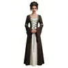 Novo Conjunto de Vestido Palaciano Retrô com Capa para Festa a Fantasia Medieval Vitoriana