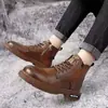 Novos Sapatos Masculinos de Couro para Negócios da Primavera, Sapatos Casuais, Sapatos de Trabalho Estilo Britânico, Sapatos Masculinos, Atacado de Comércio Exterior 2025 Novo