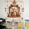 Campanilla de viento navideña de producto nuevo transfronteriza, campanilla de viento pintada de Navidad para atrapar el sol S
