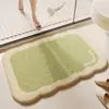 Alfombrilla de Suelo Especial para Baño tipo Cachemira Absorbente Resistente a la Suciedad Fácil de Cuidar Felpudo Hogareño para Baño Entrada de Puerta de Baño Alfombrilla Antideslizante