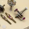 Resorte de Torre de Máquina con Asa para la Oreja Agujero Redondo Grande Guía de Hilo de Tensión Guía de Hilo de Tejer Rueda de Tensión Pinza para Hilo de Alambre de 6 MM