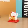 Fu Lu Atrae Riqueza y Tesoros, Adornos para Decoración de Coche, Gato de la Suerte con Mano que Saluda Automáticamente Alimentado por Energía Solar, Regalo de Apertura, Envío Directo