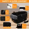 Directo de fábrica: funda para asiento de coche de mascota, transportador para perros pequeños, cama portátil para perros para viajar, funda de asiento de coche para perros de esponja