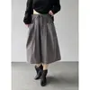 Jiang Zuo Amor Profundo Recomendado Cinza Relaxado Plissado Sete-Calças Femininas Verão Novo Fresco Casual Calças de Perna Larga 1917