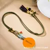 Nueva Cadena de Cuerda Colgante Xizang Estilo Chino Thangka Vida Pasada y Presente Colgante Pintado a Mano Zaki Lamu Cadena de Suéter Adorno para Colgar en el Cuello