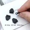 Hebilla de Resorte de Plástico Agujero Único Botón de Ajuste de Mina Terrestre Cuerda de Sombrero Agujero Doble Cuerda Redonda Blanco Negro Reloj Colgante Botón de Nariz de Cerdo