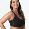 Fornecido Diretamente do Fabricante, Transfronteiriço, Tamanho Plus, Sutiã Modelador Camisola de Seda Brilhante Sem Aro para Mulheres com Seios Grandes, Sem Costura