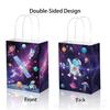 BS003 Exportação Espaço Planeta Alienígena Aeroespacial Foguete Festa Presente Doce Papel Kraft Bolsa de Corda