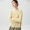 Cárdigan de cachemir estilo Chanel para mujer, cuello en V, suéter de punto trenzado, nueva colección otoño/invierno, corte holgado, color liso, adecuado para el trabajo o uso casual