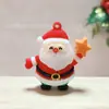 Rn061 Série de Natal Desenho Animado Boneca de Borracha Macia Artesanato Pingente Decoração Festa Pequenos Presentes Atacado de Natal