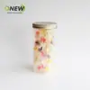 Lata Plástica Transparente Espiral Boca 85mm 900ml Embalagem de Armazenamento para Chá Aromatizado, Oleaginosas e Grãos Diversos Lata Selada Lata de Plástico Pet