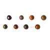 Cuentas Sueltas de Madera Natural Accesorios DIY Material Viejo Madera de Ágar Madera de Bambú Hilo Dorado Palo de Rosa Hojas Pequeñas Sándalo Verde Madera de Durazno Cuentas Individuales Mayoreo