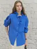 Camisa de Encaje Hoja de Loto Retro Barroco Ola Cuello Alto 26 Diseño de Principios de Primavera Top Holgado 1177 Siyuan