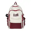 Mochila universitária ins retro americana feminina grande capacidade estudante do ensino médio estudante do ensino fundamental mochila escolar mochila para computador masculino