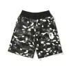 Transfronterizos Nuevos de Moda Japonesa Cabeza de Tiburón BAPE Impresión Digital 3D Casual Cortos de Moda Pantalones Casuales de Playa