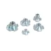 En Stock Din1624 Hierro Chapado con Zinc Azul y Blanco/Acero Inoxidable 304 Tuerca de Garra de Cuatro Puntas M4-M10 Tuerca de Garra para Muebles
